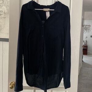 NEW WOMENS BUTTON DOWN BLOUSE